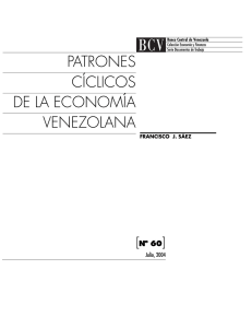 PATRONES CÍCLICOS DE LA ECONOMÍA VENEZOLANA