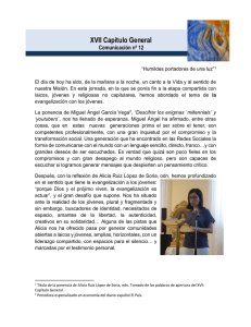 XVII Cap&iacute;tulo General - Lestonnac ODN Lestonnac ODN