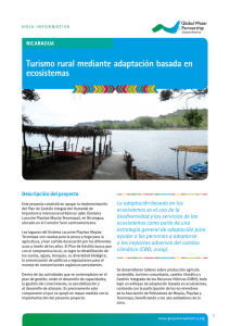 Turismo rural mediante adaptaci&oacute;n basada en ecosistemas