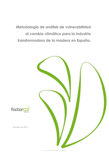 Metodología de análisis de vulnerabilidad al cambio climático para