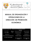 manual de organización y operaciones de la dirección de
