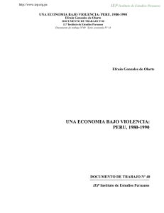 Una economía bajo violencia: Perú, 1980-1990