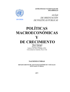 políticas macroeconómicas y de crecimiento