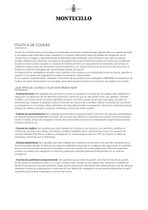 política de cookies - Bodegas Montecillo
