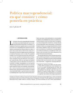 Política macroprudencial: en qué consiste y cómo ponerla en práctica