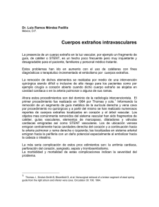 cuerpos extraños intravasculares