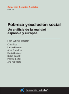 Pobreza y exclusión social