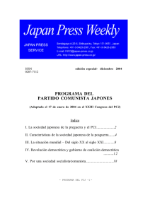 programa del partido comunista japones