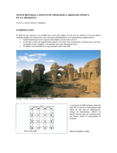 “Nueve bóvedas: Constante tipológica arquitectónica en la mezquita”.