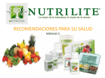 NUTRILITE RECOMENDACIONES PARA SU SALUD SEGUNDO