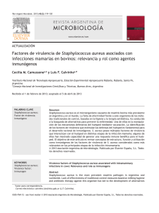Factores de virulencia de Staphylococcus aureus asociados con