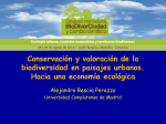 Conservación y valoración de la biodiversidad en paisajes urbanos