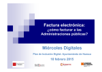Factura electrónica - Ayuntamiento de Huesca