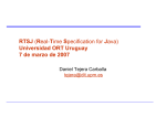 RTSJ (Real-Time Specification for Java) Universidad ORT Uruguay