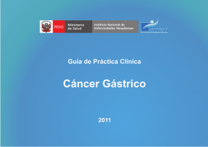 Guías de Práctica Clínica: Cáncer Gástrico