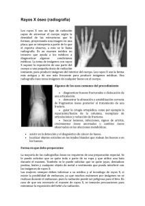 Rayos X óseo (radiografía)