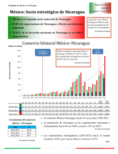 México: Socio estratégico de Nicaragua Comercio bilateral Me xico
