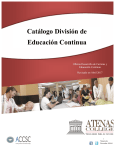 Catálogo División de Educación Continua