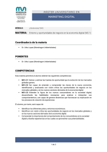Entorno y oportunidades de negocio en la econom&iacute;a digital