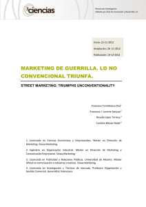 MARKETING DE GUERRILLA. LO NO CONVENCIONAL TRIUNFA.