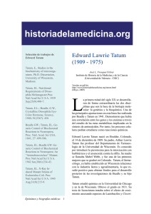 Edward Lawrie Tatum - historiadelamedicina.org