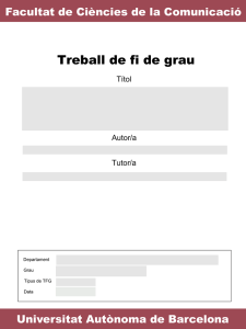 Treball de fi de grau