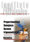 Proporcionalidad Semejanza Razones trigonométricas
