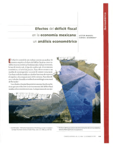 Efectos del déficit fiscal en la economía mexicana