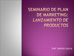 Seminario de Plan de Marketing: Lanzamiento de Productos