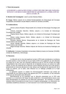 An&aacute;lisis de la asociaci&oacute;n entre la infecci&oacute;n por Virus del