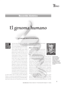 Recorrido histórico EL GENOMA HUMANO