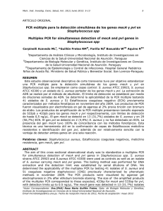 PCR múltiple para la detección simultánea de los genes