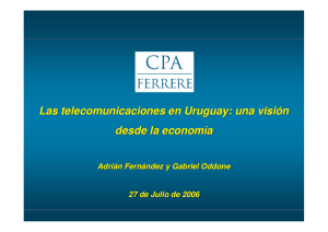 Las telecomunicaciones en Uruguay: una visión desde la economía