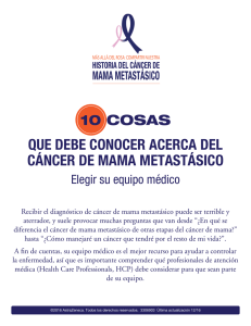 que debe conocer acerca del cáncer de mama