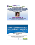Evaluación de Tecnologías em Salud em Brasil y la CONITEC