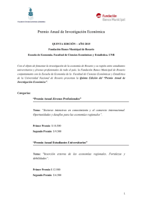 Bases Premio Anual De Investigación Económica Quinta Edicion