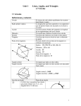 Unit 1 Lines, Angles, and Triangles 1.7 Circles