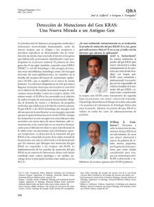 Deteccio&acute;n de Mutaciones del Gen KRAS: Una