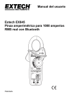 Manual del usuario Extech EX845 Pinza amperimétrica para 1000