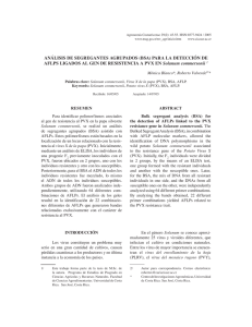 ANÁLISIS DE SEGREGANTES AGRUPADOS (BSA) PARA LA