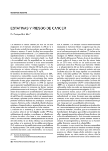 ESTATINAS Y RIESGO DE CANCER