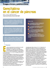 Gemcitabina en el cáncer de páncreas