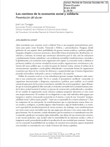 Los caminos de la economía social y solidaria
