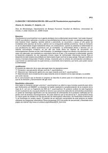 (PO) CLONACIÓN Y SECUENCIACIÓN DEL GEN aroA DE