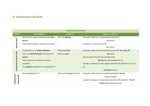 Complementos del Verbo Archivo