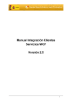 Manual Integración Clientes Servicios WCF Versión 2.5
