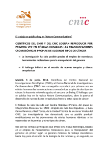 Logran reproducir por primera vez en c&eacute;lulas humanas las