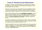 Tema 6: Distribuciones Muestrales