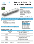 Fuentes de Poder LED PS12-60WSL-100-277V