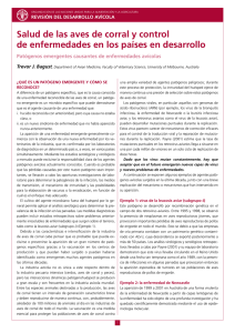 Patógenos emergentes causantes de enfermedades avícolas